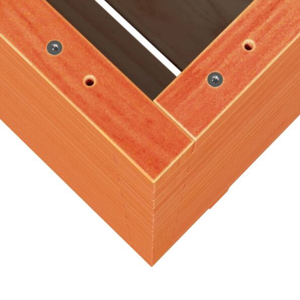 vidaXL Záhradný kvetináč voskovohnedý 60x60x72,5 cm masívna borovica – Obrázok 8