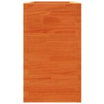 vidaXL Záhradný kvetináč voskovohnedý 110x40x72,5 cm masívna borovica – Obrázok 6