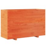 vidaXL Záhradný kvetináč voskovohnedý 110x40x72,5 cm masívna borovica – Obrázok 7