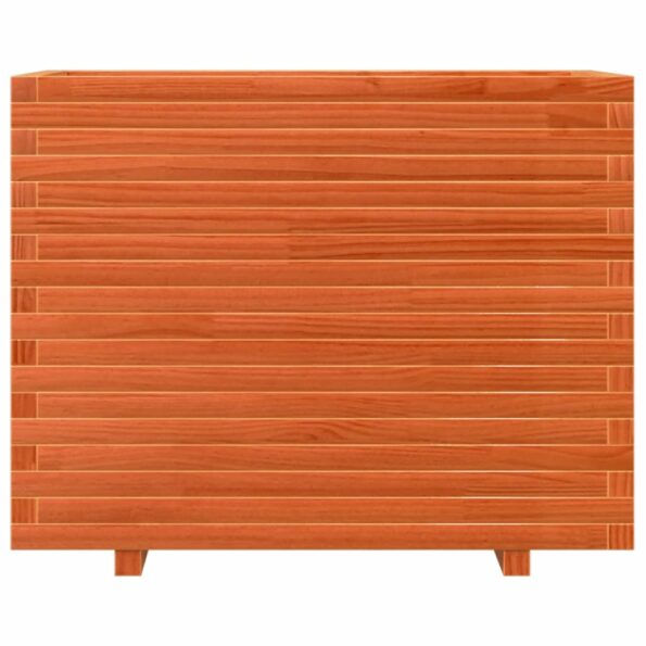 vidaXL Záhradný kvetináč voskovohnedý 90x60x72,5 cm masívna borovica – Obrázok 5