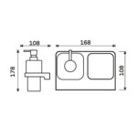 Nimco Dávkovač s pohárkem na kartáčky – Obrázok 2