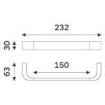 Nimco Držák na ručníky, 23 cm – Obrázok 4