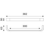 Nimco Držák na ručníky, 39 cm – Obrázok 4