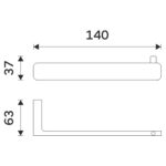 Nimco Držák na toaletní papír – Obrázok 3