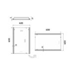 Nimco LED zrcadlo 400x600 – Obrázok 7