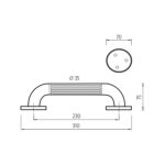 Nimco Madlo plastové 230x35 mm – Obrázok 2