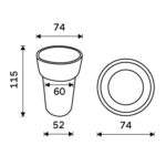 Nimco Pohárek na kartáčky – Obrázok 2