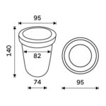 Nimco Náhradní WC nádobka – Obrázok 2