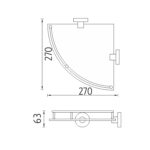 Nimco Police rohová s ohrádkou – Obrázok 2