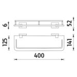 Nimco Police s ohrádkou, 40 cm – Obrázok 3