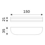 Nimco Samostatný úchyt police – Obrázok 2