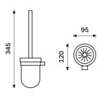 Nimco Toaletní WC kartáč – Obrázok 2
