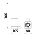 Nimco Toaletní WC kartáč – Obrázok 2