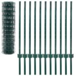 vidaXL Euro plot, oceľ 20x1 m, zelený – Obrázok 4