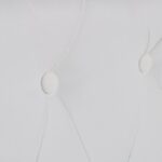 vidaXL 2- a 3-miestnej pohovka Chesterfield umelá koža biela – Obrázok 2