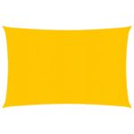 vidaXL Tieniaca plachta 160 g/m² obdĺžnik žltá 4x5 m HDPE