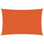 vidaXL Tieniaca plachta 160 g/m² obdĺžniková oranžová 4x5 m HDPE