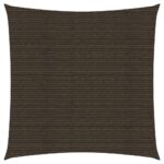 vidaXL Tieniaca plachta 160 g/m², hnedá 3x3 m, HDPE