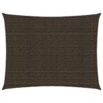 vidaXL Tieniaca plachta 160 g/m² hnedá 2x3 m HDPE