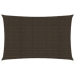 vidaXL Tieniaca plachta 160 g/m², hnedá 3x6 m, HDPE