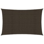vidaXL Tieniaca plachta 160 g/m² hnedá 5x7 m HDPE