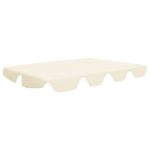 vidaXL Náhradná strieška na hojdačku, krémová 150/130x105/70 cm – Obrázok 2