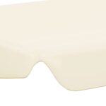 vidaXL Náhradná strieška na hojdačku, krémová 150/130x105/70 cm – Obrázok 5