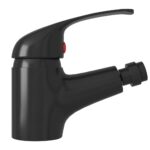 vidaXL Kúpeľňová batéria na bidet čierna 13x12 cm – Obrázok 3