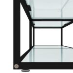 vidaXL TV stolík biely mramorový 200x40x40,5 cm tvrdené sklo – Obrázok 6