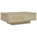 vidaXL Konferenčný stolík farba dub sonoma 90x60x31cm kompozitné drevo – Obrázok 2
