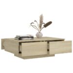 vidaXL Konferenčný stolík farba dub sonoma 90x60x31cm kompozitné drevo – Obrázok 3