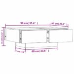 vidaXL Konferenčný stolík farba dub sonoma 90x60x31cm kompozitné drevo – Obrázok 8