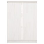 vidaXL Bočná skrinka biela 60x36x84 cm borovicový masív – Obrázok 6