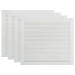 vidaXL Lamelové dvierka na skrinku 4 ks, biele 39,5x49,4 cm, borovica – Obrázok 2
