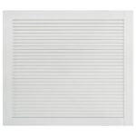 vidaXL Lamelové dvierka na skrinku 4 ks, biele 39,5x49,4 cm, borovica – Obrázok 4