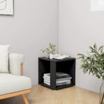 vidaXL Príručný stolík čierny 33x33x34,5 cm drevotrieska – Obrázok 4