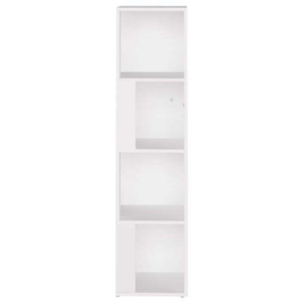 vidaXL Rohová skrinka biela 33x33x132 cm drevotrieska – Obrázok 5