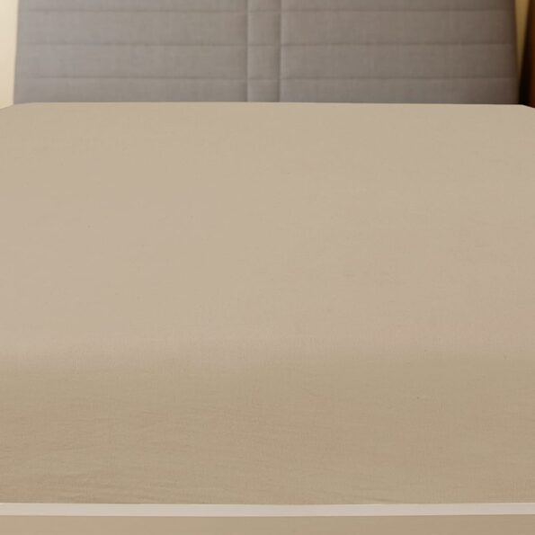 vidaXL Plachta Jersey sivohnedá 160x200 cm bavlna – Obrázok 2