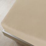 vidaXL Plachta Jersey sivohnedá 160x200 cm bavlna – Obrázok 3