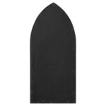 vidaXL Záhradné zrkadlo, čierne 70x30 cm, železo na vonkajšie použitie – Obrázok 4