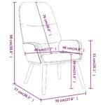 vidaXL Relaxačné kreslo čierne látkové – Obrázok 8