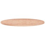 vidaXL Okrúhla stolová doska Ø80x1,5 cm neošetrený dubový masív