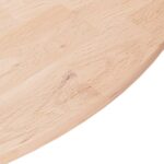 vidaXL Okrúhla stolová doska Ø80x1,5 cm neošetrený dubový masív – Obrázok 3