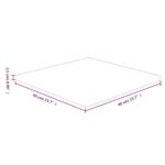 vidaXL Štvorcová stolová doska 40x40x2,5 cm neošetrený dubový masív – Obrázok 4
