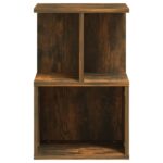 vidaXL Nočný stolík tmavý dub 35x35x55 cm spracované drevo – Obrázok 5