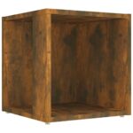 vidaXL Bočný stolík dymový dub 33x33x34,5 cm spracované drevo – Obrázok 2