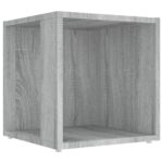 vidaXL Príručný stolík sivý dub sonoma 33x33x34,5 cm spracované drevo – Obrázok 2