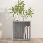 vidaXL Príručný stolík sivý dub sonoma 33x33x34,5 cm spracované drevo – Obrázok 3