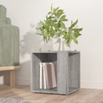 vidaXL Príručný stolík sivý dub sonoma 33x33x34,5 cm spracované drevo