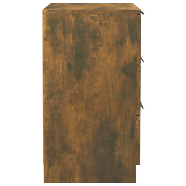 vidaXL Nočný stolík dymový dub 40x36x65 cm – Obrázok 7